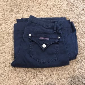 Hudson wide leg navy pants